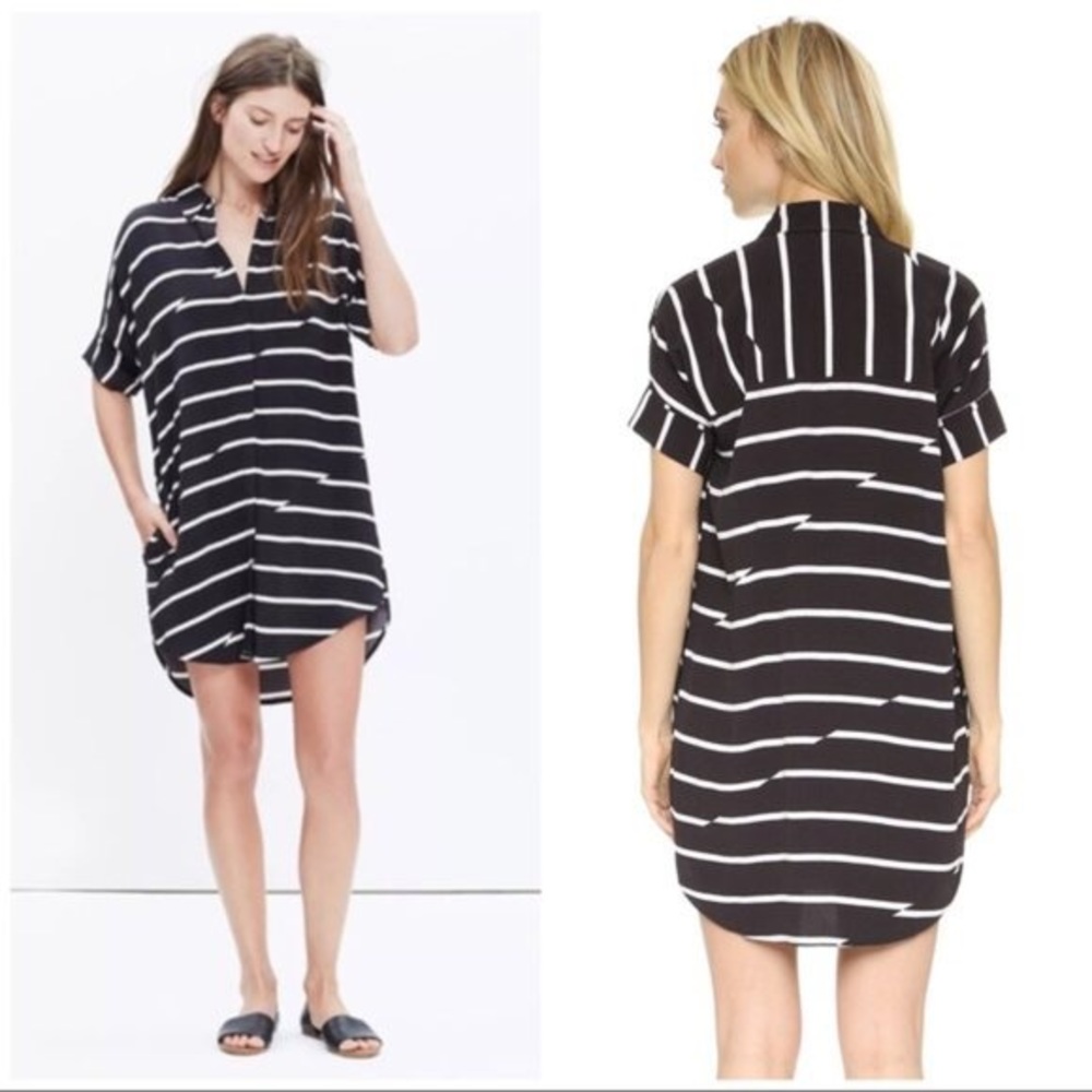 Madewell Striped Shirt Dress